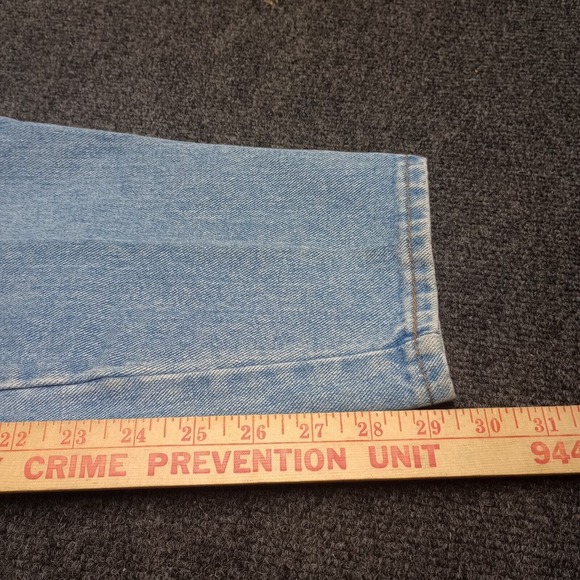 Vintage CHIC Jeans Women 12 Average Blue Pleated Button Fly Mom Style Casual Y2K - Picture 9 of 10